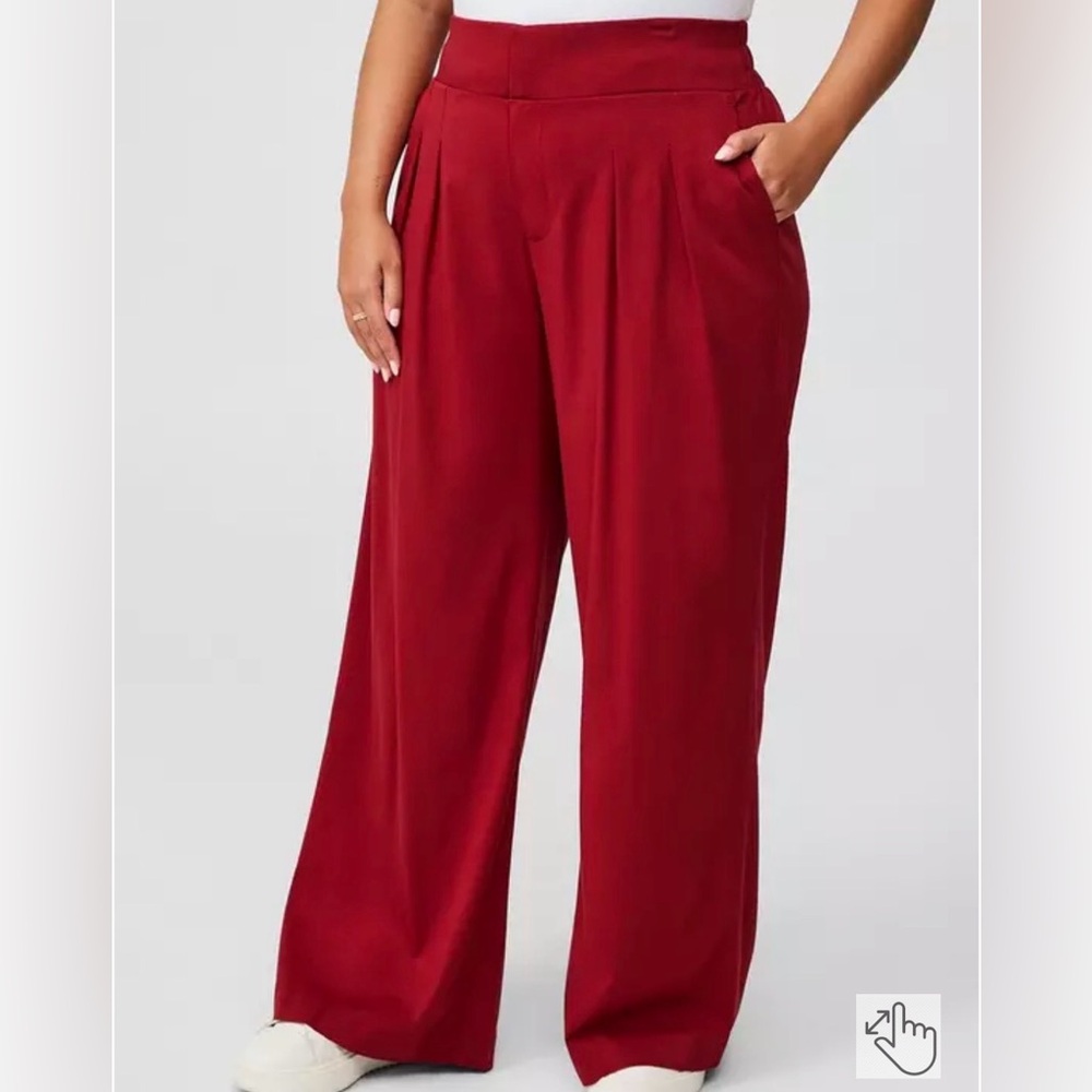 NWT Torrid Wide Leg Stretch Challis High-Rise Pant
